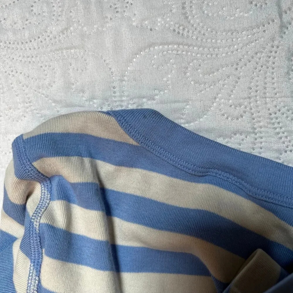 Hanna Andersson Striped Organic Cotton PJ Set Size 8